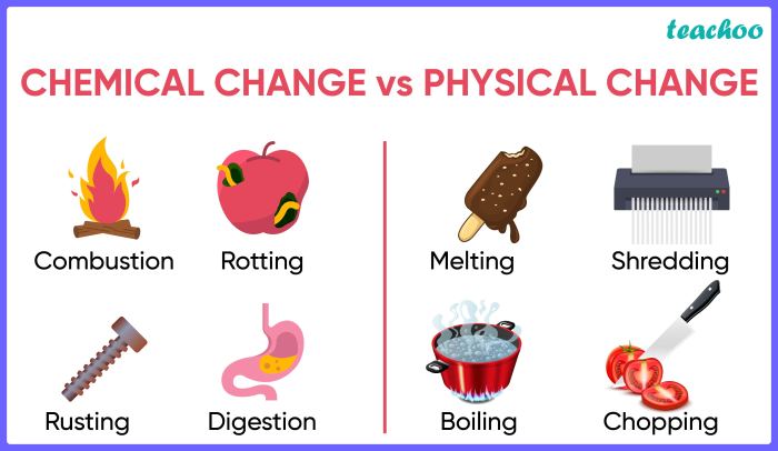 Chemical and physical change webquest