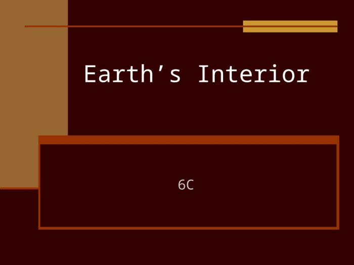 Rock earth interior evidence tectonics ch plate section samples ppt powerpoint presentation